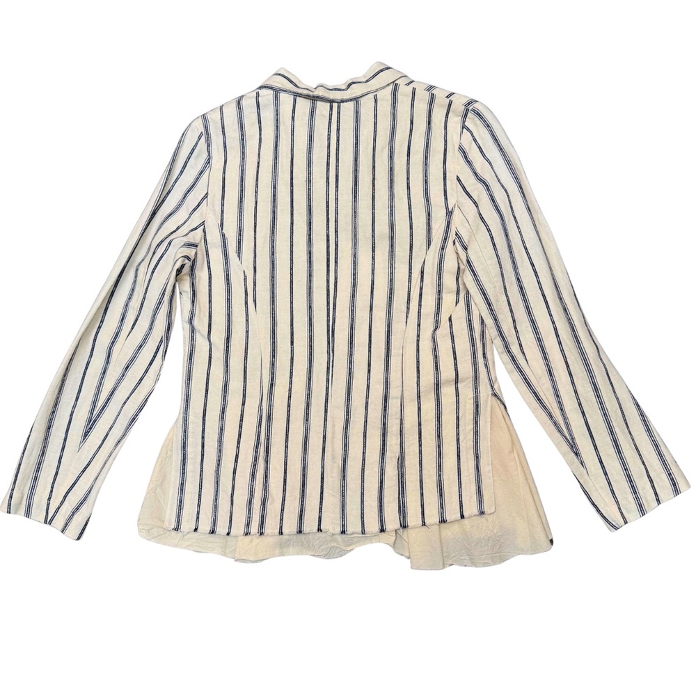 Amici By Baci Long Sleeve Striped Lightweight Blazer NWT  Size S-M-L - Picture 3 of 9